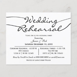 Begroting eenvoudige, moderne repetitieve uitnodig