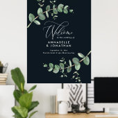 Begroting eenvoudige trouwerij-elegante zwarte euc poster (Thuiskantoor)