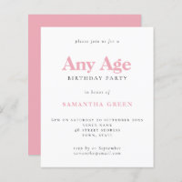 Begroting Eenvoudige uitnodiging tot het indienen