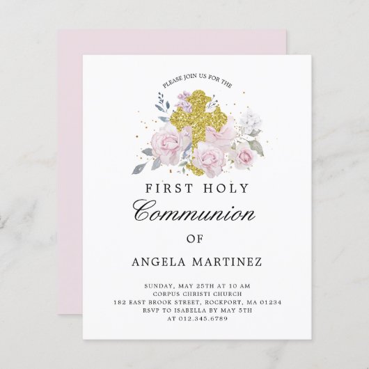 Begroting eerste communautaire uitnodiging tot roz (Voorkant / Achterkant)