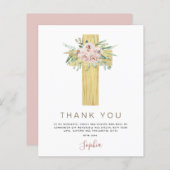 Begroting Eerste Heilige Communie Dank u droog roz (Voorkant / Achterkant)