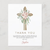 Begroting Eerste Heilige Communie Dank u droog roz Flyer (Voorkant)