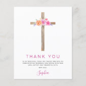 Begroting Eerste Heilige Communie Dank u Floral Pi (Voorkant)