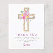 Begroting Eerste Heilige Communie Dank u Floral Pi Flyer (Voorkant)