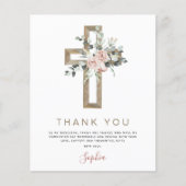 Begroting eerste Heilige Communie Dank u roze (Voorkant)