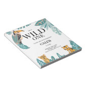 BEGROTING Eerste uitnodiging over een echt Oerwoud Notitieblok (Schuin)