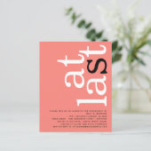 BEGROTING Eindelijk QR-code Coral Engagement Party (Staand voorkant)