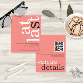 BEGROTING Eindelijk QR-code Coral Engagement Party