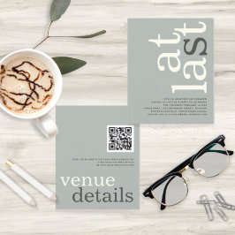 BEGROTING Eindelijk QR Code Sage Ivory Text Verlov