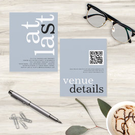 BEGROTING Eindelijk QR-code Stustblauw Verloving t