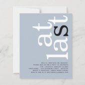 BEGROTING Eindelijk QR-code Stustblauw Verloving t (Voorkant)