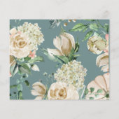 Begroting Elegance Ivory Pumpkin Floral Baby showe (Achterkant)