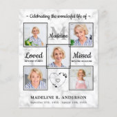 Begroting Elegant 5 Foto begrafenisherdenking van  (Voorkant)