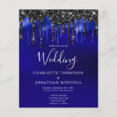 Begroting Elegant Black Blue Glitter rijdt binnen (Voorkant)