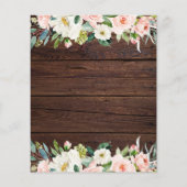 Begroting Elegant Blush Pink Floral Wedding nodig (Achterkant)