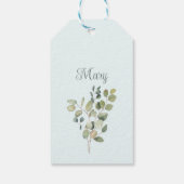Begroting Elegant Botanical Chic Eucalyptus Greene Cadeaulabel (Achterkant)