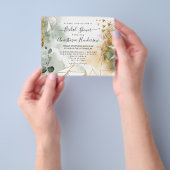 Begroting Elegant Bridal Shower Invitation. Flyer (Hand)