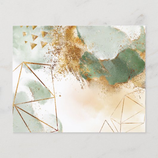 Begroting Elegant Bridal Shower Invitation. Flyer (Achterkant)