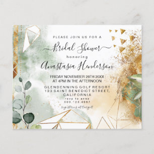 Begroting Elegant Bridal Shower Invitation. Flyer