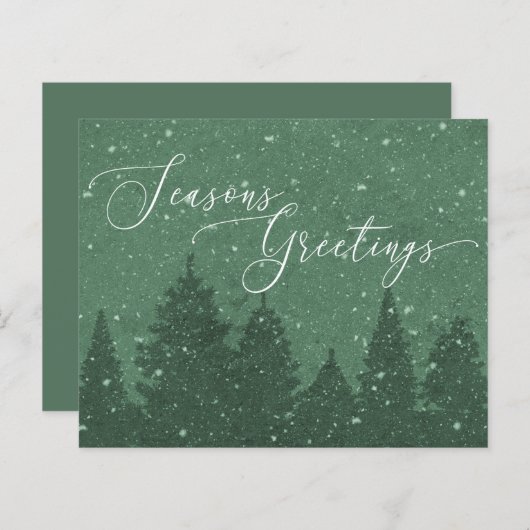 Begroting Elegant Corporate Business Holiday Green (Voorkant / Achterkant)