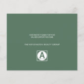 Begroting Elegant Corporate Business Holiday Green (Achterkant)