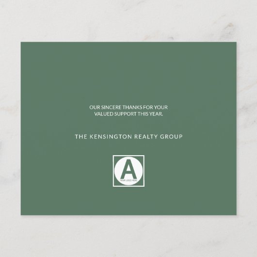 Begroting Elegant Corporate Business Holiday Green (Achterkant)