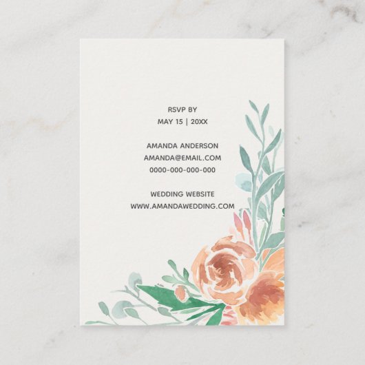 Begroting elegant en oorspronkelijke uitnodiging & (Achterkant)