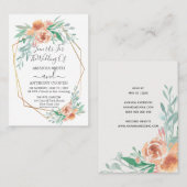 Begroting elegant en oorspronkelijke uitnodiging & (Voorkant / Achterkant)