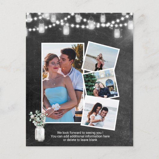 BEGROTING Elegant Eucalyptus I DO Party Invision (Achterkant)