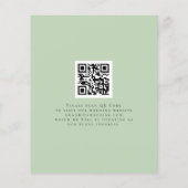 Begroting Elegant Eucalyptus QR code Opslaan Datum (Achterkant)