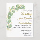 Begroting Elegant Eucalyptus Wedding Invitations (Voorkant)