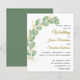 Begroting Elegant Eucalyptus Wedding Invitations