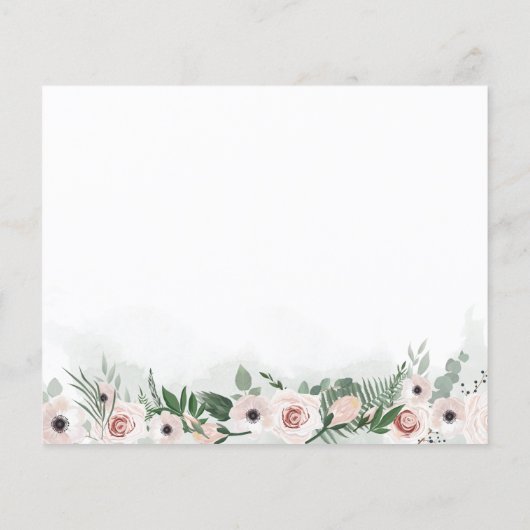 Begroting Elegant Floral Moving Announge (Achterkant)