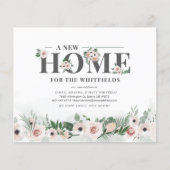 Begroting Elegant Floral Moving Announge (Voorkant)