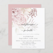 Begroting Elegant Florals Script Weddenschap (Voorkant / Achterkant)