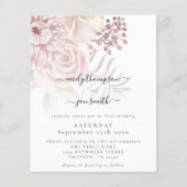 Begroting Elegant Florals Script Weddenschap (Voorkant)