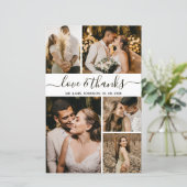 Begroting Elegant Foto Weddenschap Hartelijk dank (Staand voorkant)