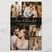 Begroting Elegant Foto Weddenschap Hartelijk dank (Voorkant)