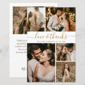 Begroting Elegant Foto Weddenschap Hartelijk dank (Voorkant / Achterkant)