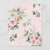 Begroting Elegant Greenery Floral Wedding Invitati (Achterkant)