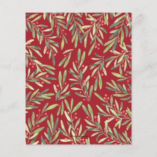 Begroting Elegant Greenery - Uitnodiging voor kers Flyer (Achterkant)