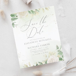 Begroting Elegant Greenery Wedding Save the Date