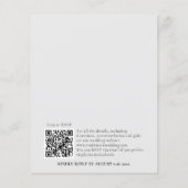 Begroting Elegant Herfst Floral Wedding Invite (Achterkant)