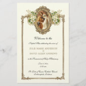 Begroting Elegant katholieke bruiloft Briefpapier (Voorkant)