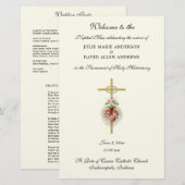 Begroting Elegant katholieke bruiloft Briefpapier (Voorkant / Achterkant)