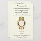 Begroting Elegant katholieke bruiloft Briefpapier (Voorkant / Achterkant)