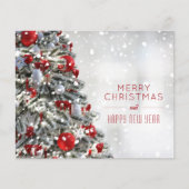 Begroting Elegant kerstboomvakantie Kaart (Voorkant)