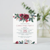 Begroting elegant kerstfeestfeest winter (Staand voorkant)