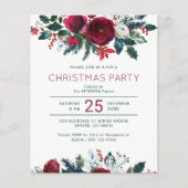 Begroting elegant kerstfeestfeest winter flyer (Voorkant)