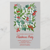 Begroting Elegant kerstgratie uitnodigingen (Voorkant)